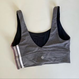 Lululemon Longline Sports Bra with Stripes